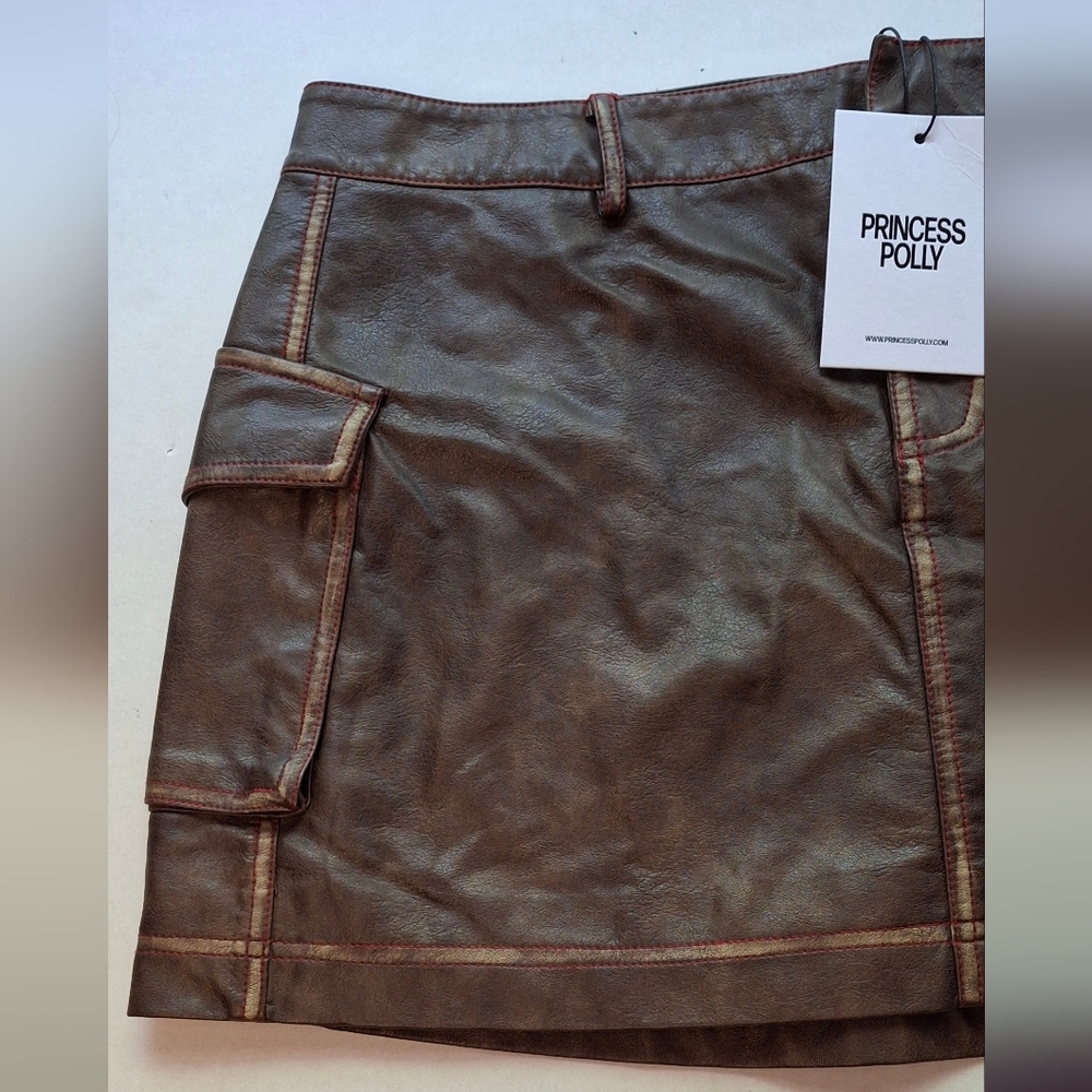 Princess Polly Brown Mini Skirt - Picture 11 of 15